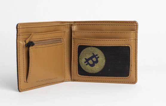 En brun plånbok